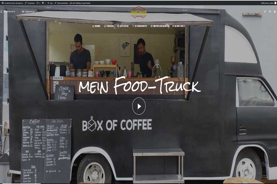 Food-Truck Webseite