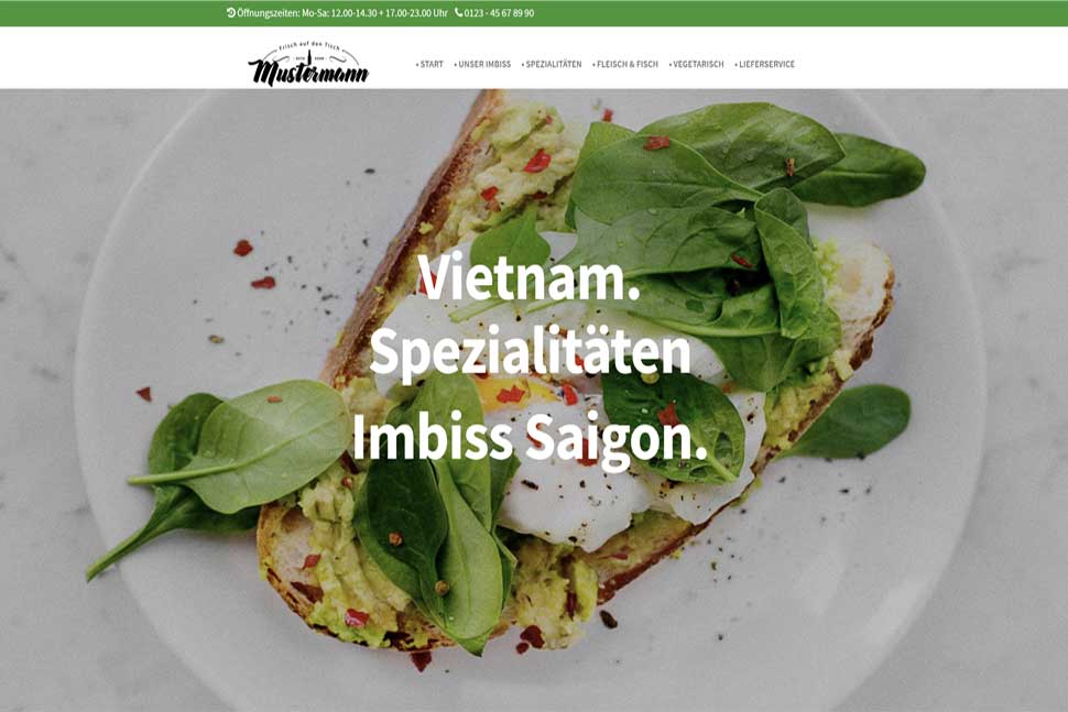 Vietnam webdesign Homepage