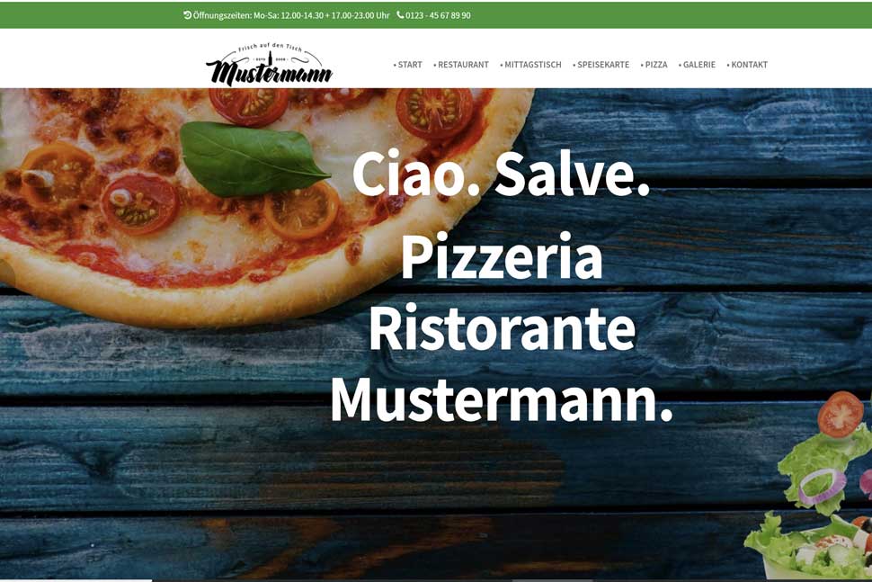 Homepage Pizzeria