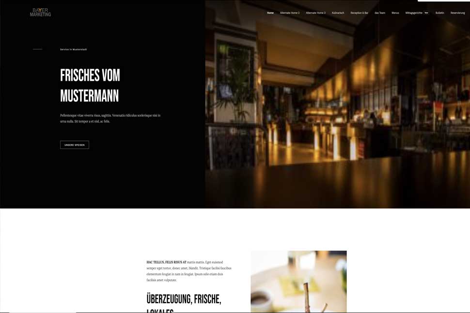 Homepage Restaurant