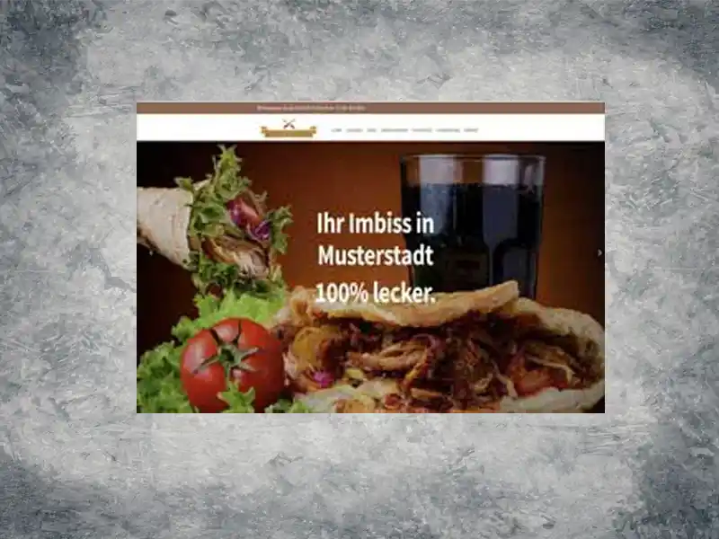 moderne Website Imbiss, Grill