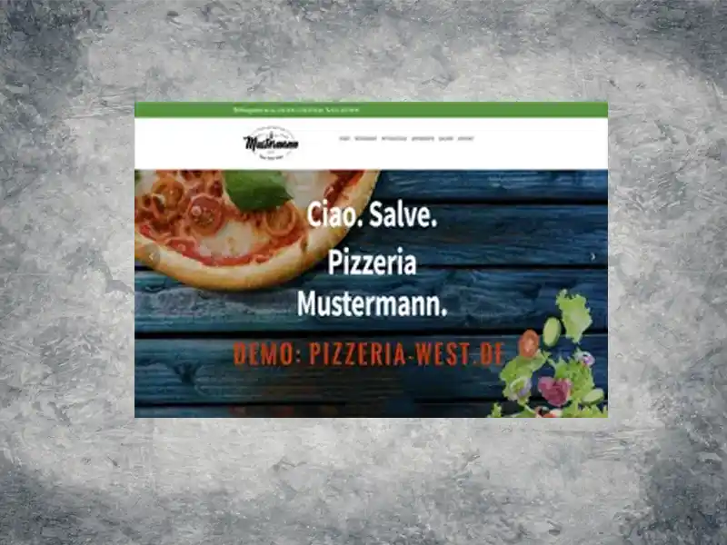 Vorlage Homepage Pizzeria